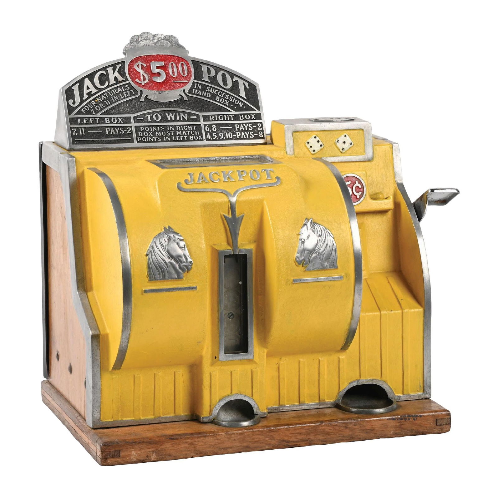 5&#162; BALLY RELIANCE DICE SLOT