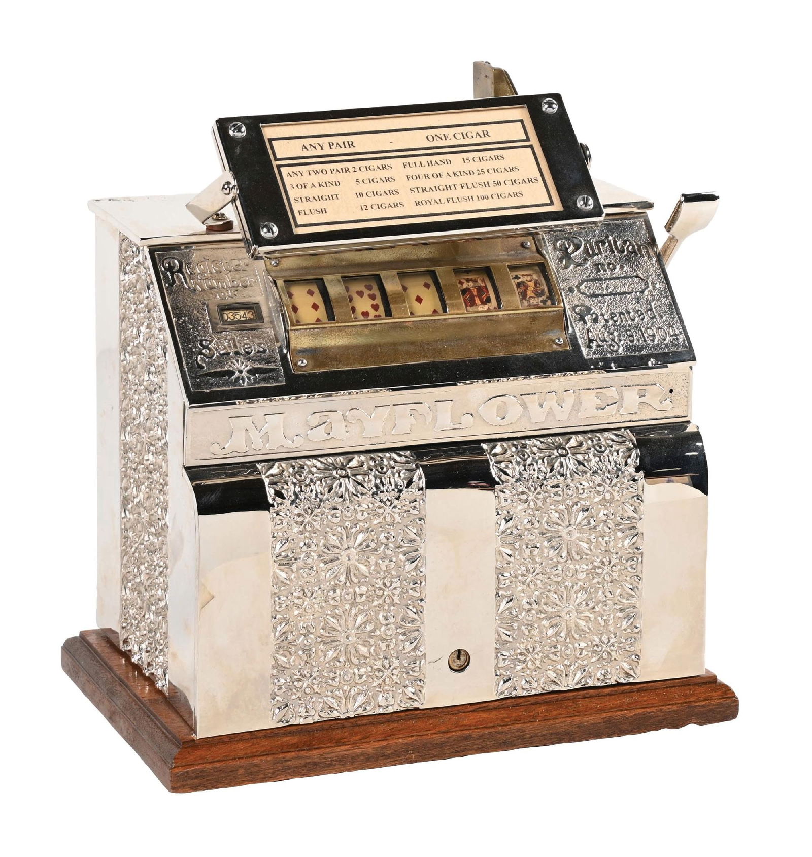 5&#162; CAILLE "MAYFLOWER" POKER