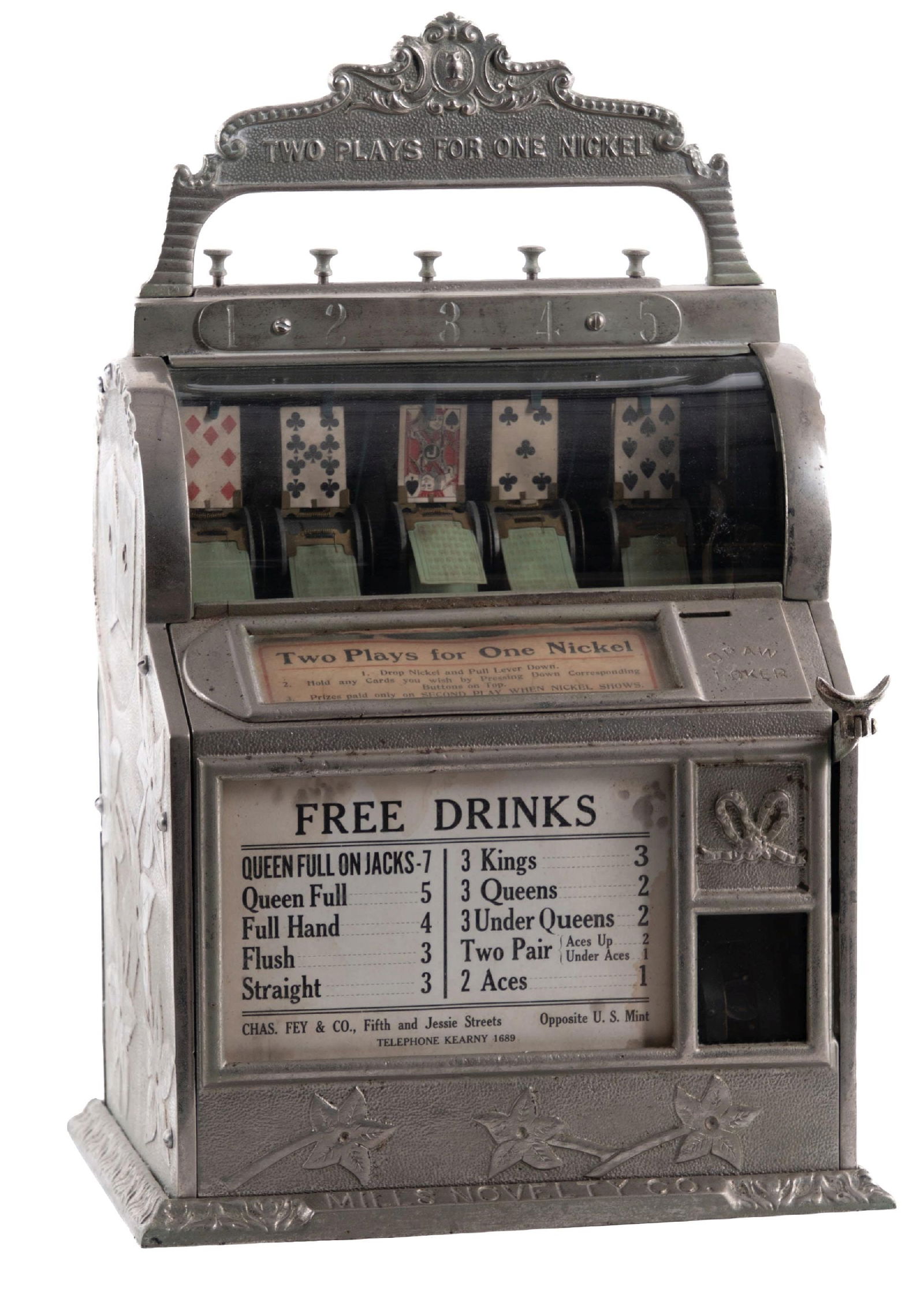 5&#162; MILLS NOVELTY CO. DRAW