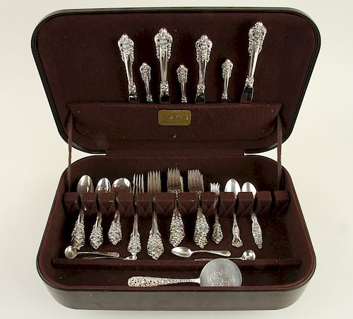 51PC WALLACE STERLING FLATWARE &