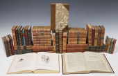 (52) FRENCH LEATHER-BOUND LIBR