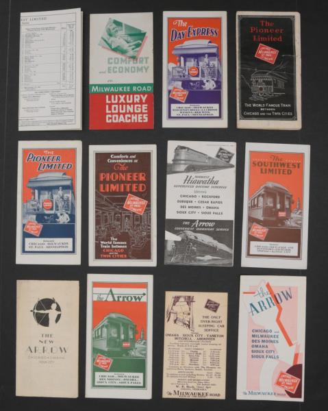 52 PIECES OF C.M.ST.P.&P.