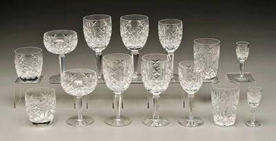 52 pieces Waterford tableware: most