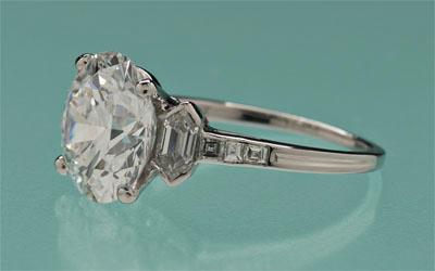 5.29 ct. Tiffany diamond ring,