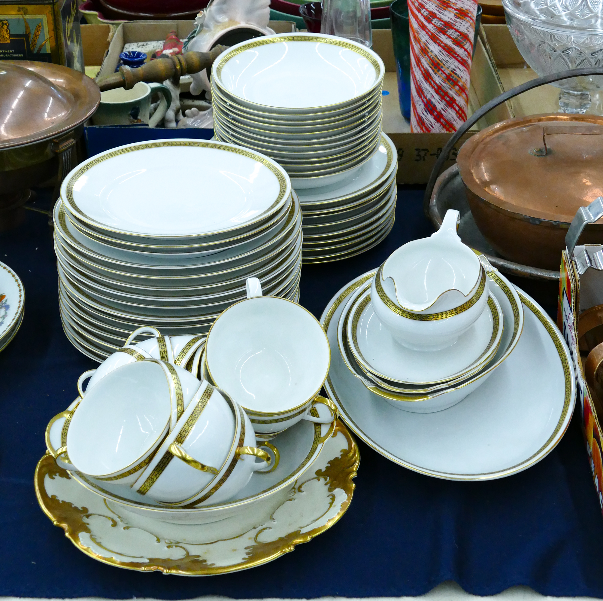 52pc Bavaria Gold Rim Fine China