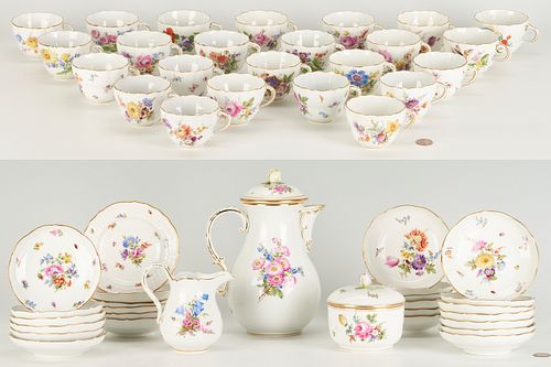 53 PCS. MEISSEN PORCELAIN