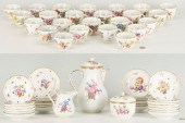53 PCS. MEISSEN PORCELAIN COFF