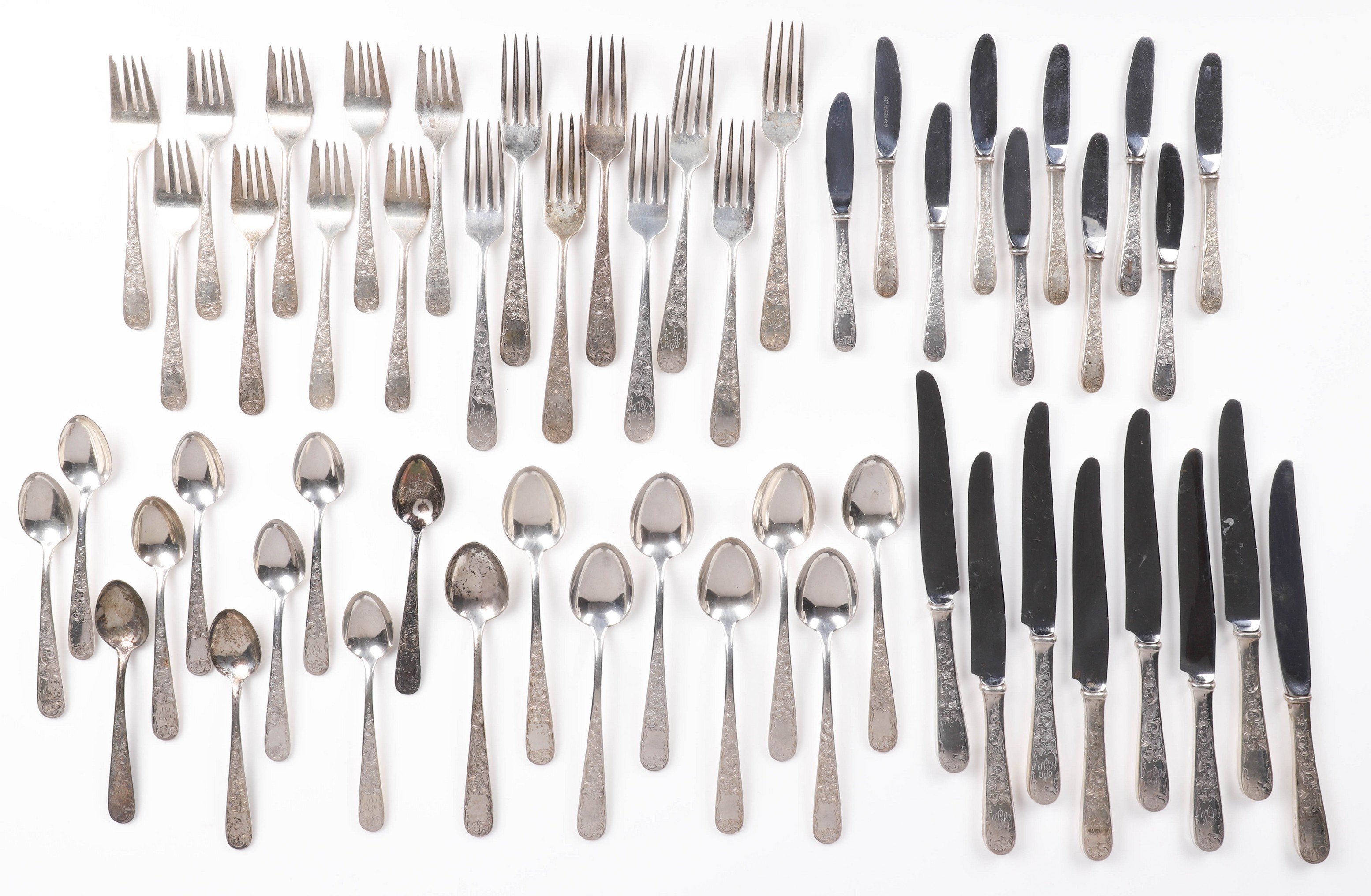 (53) Pcs S Kirk & Son sterling