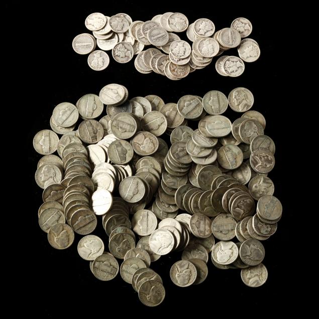 (54) 1940S MERCURY DIMES AND