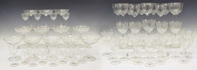 (54) ART DECO ETCHED GLASS STEMWARE
