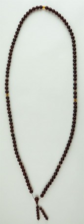 54 INCH AMBER "PRAYER" BEAD NE
