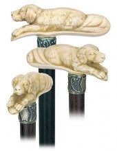 54. WALRUS DOG CANE -CA. 1890