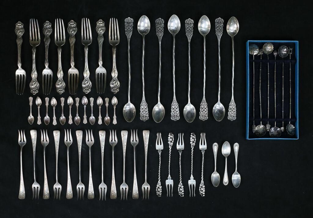 55 PIECES STERLING FLATWARE