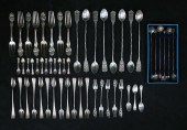55 PIECES STERLING FLATWARE IN