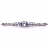 5.55 CT DIAMOND & SAPPHIRE ART