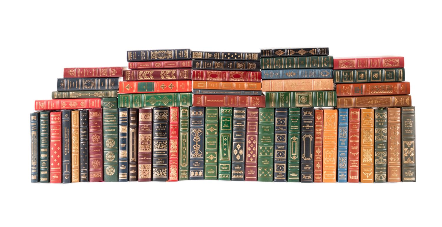 55VOL FINELY BOUND BOOKS WITH