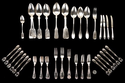 56 PCS. CONTINENTAL SILVER
