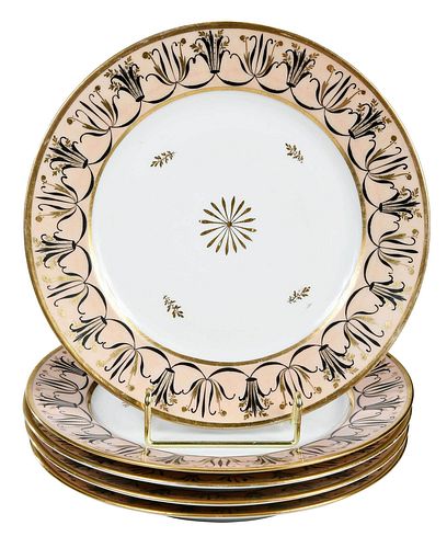 57 GILT PORCELAIN DINNER