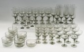 57 PC. ORREFORS SMOKED CRYSTAL