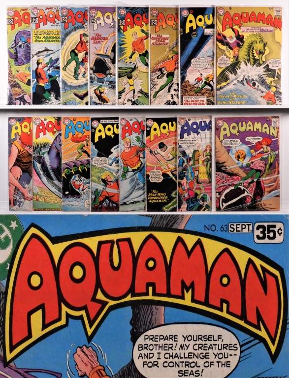 57PC DC COMICS AQUAMAN #2-#62 GROUP