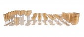 57PC MOSER GILT GLASS STEMWARE