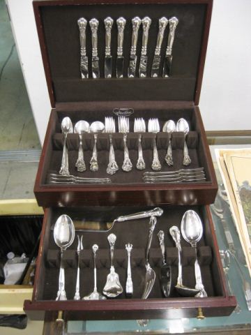 58 pc. Gorham Chantily Sterling