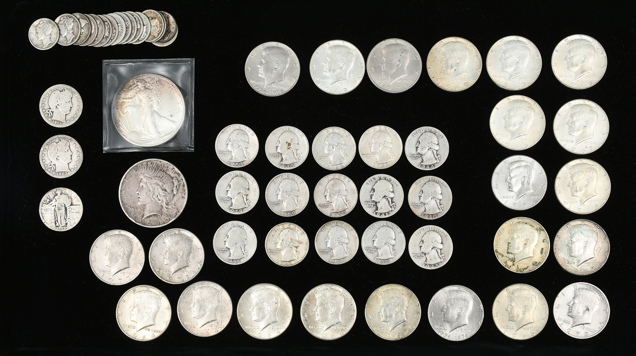 58 PC. U.S. MINT SILVER COIN