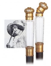 58. PERFUME BOTTLE CANE -CA. 1