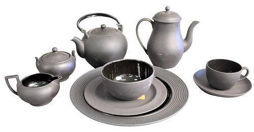 58 PIECE WEDGWOOD BLACK BASALT