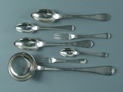 58 pieces Italian silver