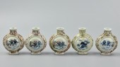 (5)CHINESE COPPER RED SNUFF BO