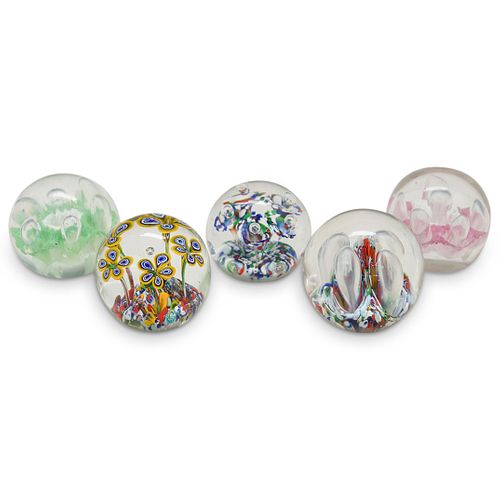 (5PC) A "GENTILE GLASS W. VA"