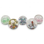 (5PC) A "GENTILE GLASS W. VA"