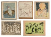 5PC. ARTHUR GERLACH ART LOT: 1