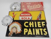 5PC ASSORTED ADVERTISING SIGNS