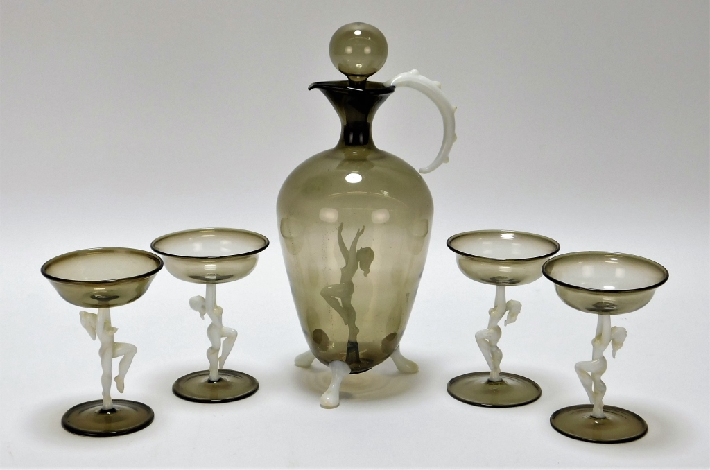 5PC AUSTRIAN BIMINI FIGURAL
