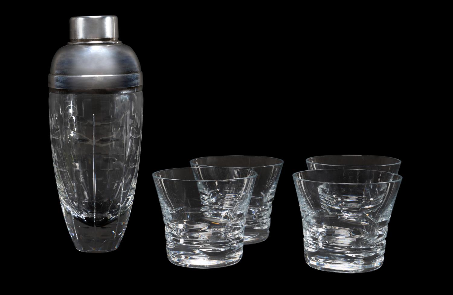 5PC BACCARAT CRYSTAL COCKTAIL