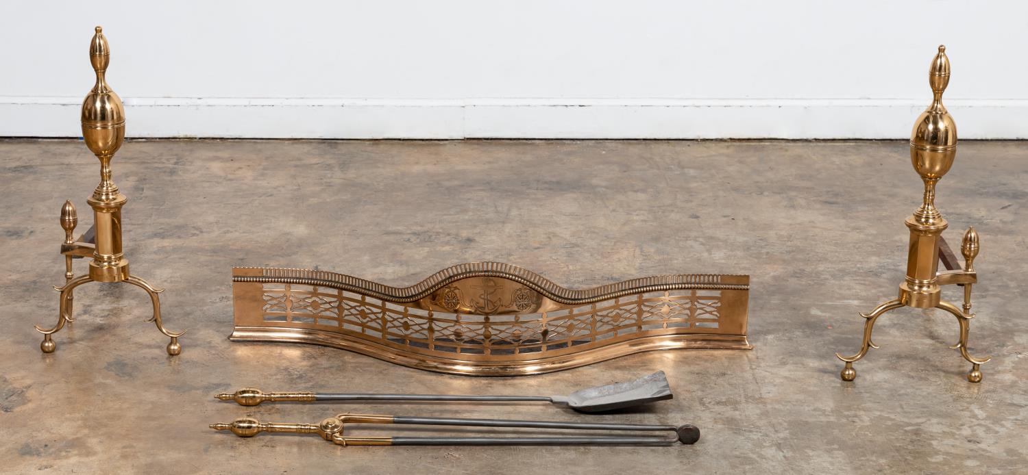 5PC BALTIMORE FEDERAL STYLE BRASS