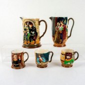 5PC BESWICK PITCHERS AND MUGS,