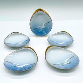 5PC BING AND GRONDAHL PORCELAI