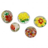 (5PC) BOTANICAL & MILLEFIORI A