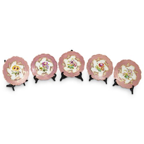 (5PC) CAULDON ENGLAND PORCELAIN