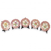 (5PC) CAULDON ENGLAND PORCELAI