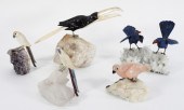 5PC CHINESE CARVED HARDSTONE B