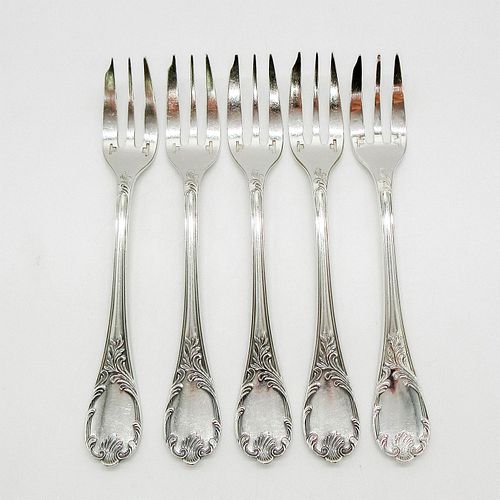 5PC CHRISTOFLE MARLY PATTERN SILVER