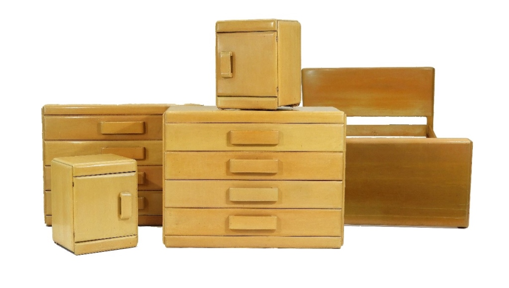 5PC CONANT AND BALL MCM BEDROOM SET