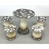 5pc Cottage style Mushroom Toa