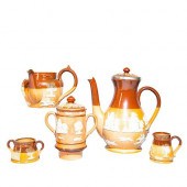 5PC DOULTON LAMBETH HUNTING WA