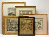 5PC EARLY FRENCH & AMERICAN ET