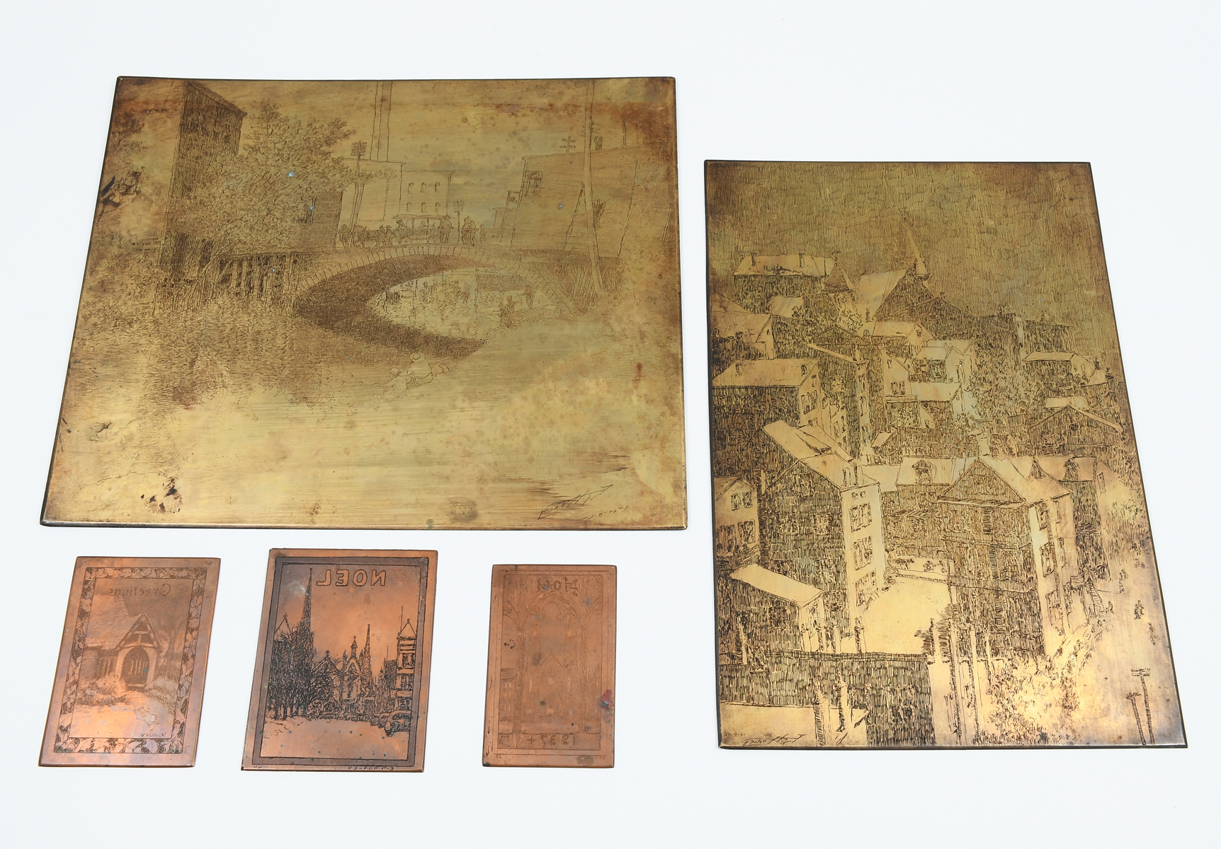 5PC. E.T. HURLEY ETCHING PLATE